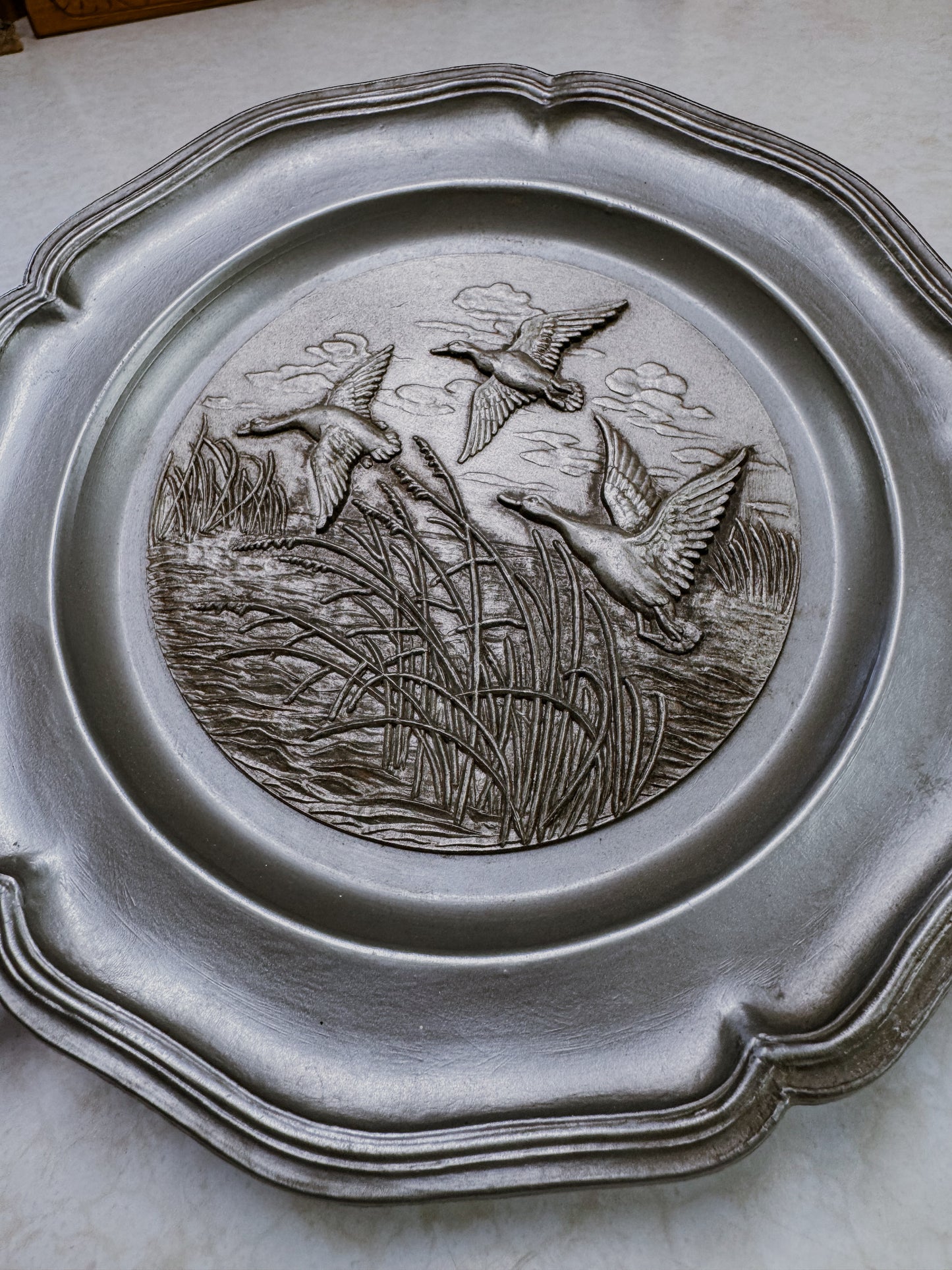 Vintage German Waterfowl Wall Plate