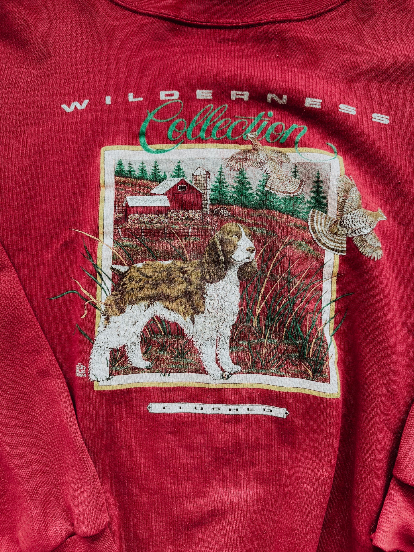 Wilderness Collection Grouse + Upland Dog [Deep Red]