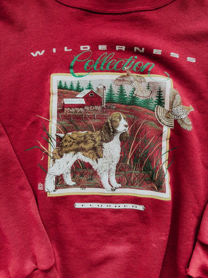 Wilderness Collection Grouse + Upland Dog [Deep Red]