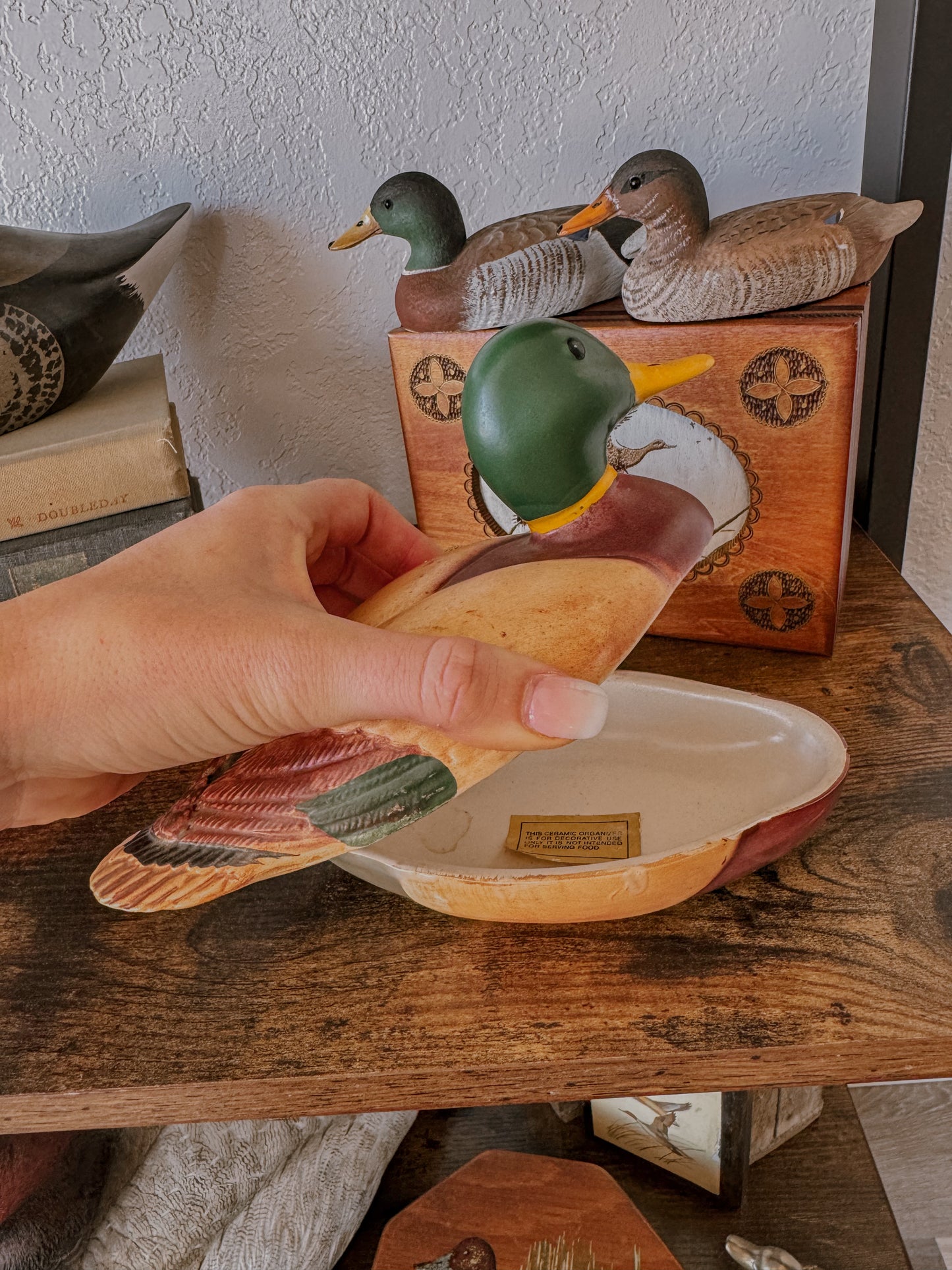 Drake Mallard Ceramic Trinket Box