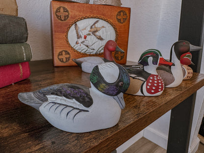 Hand Painted Duck Figurine Set