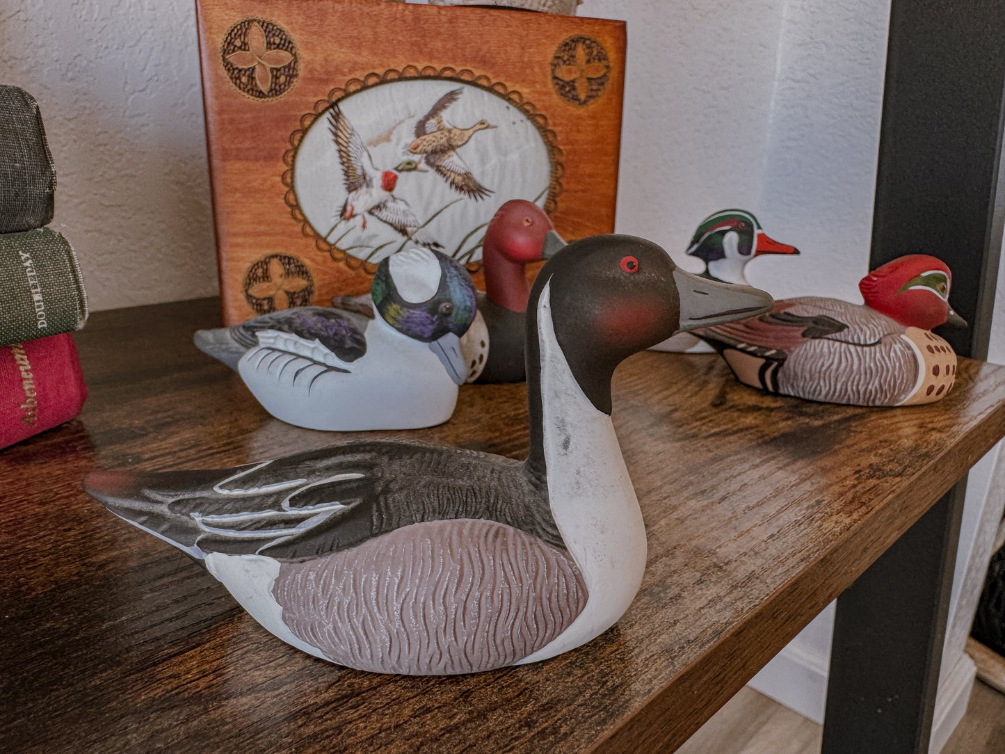 Hand Painted Duck Figurine Set
