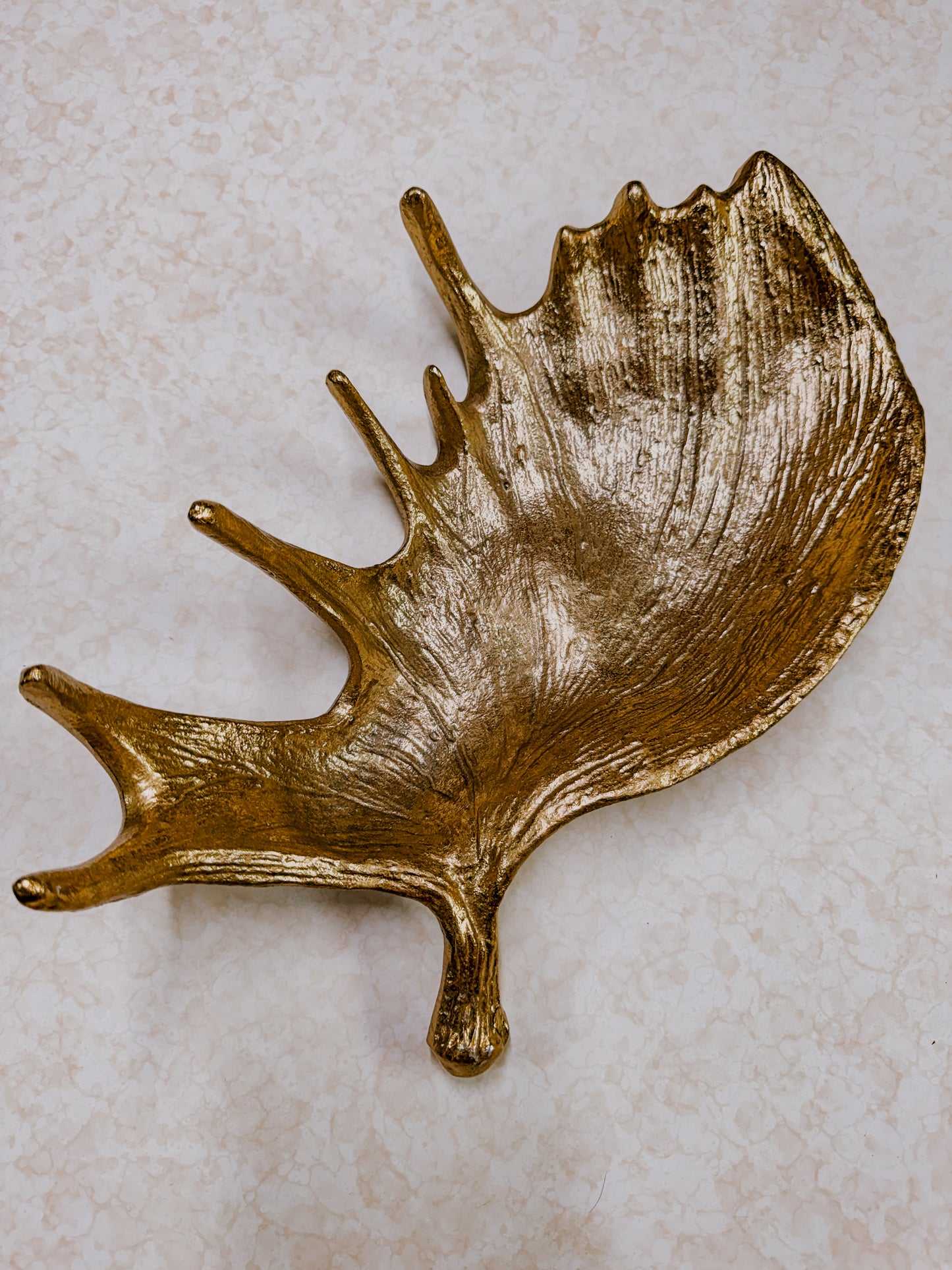 Vintage Brass Moose and Antler Decor Bundle