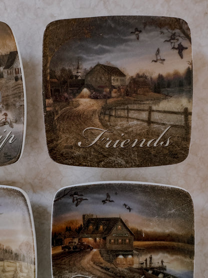 Hometown Series Collector Plate Set of Four