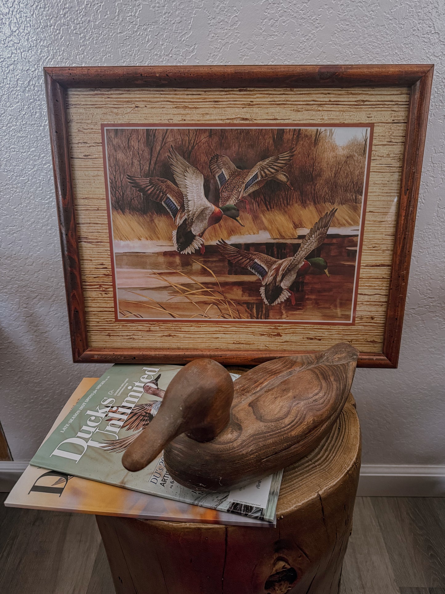 Mallards in Flight Framed Print