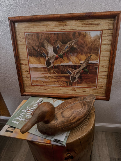 Mallards in Flight Framed Print