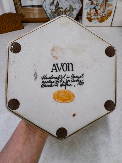 Vintage Avon Wildlife Trinket Box 1980