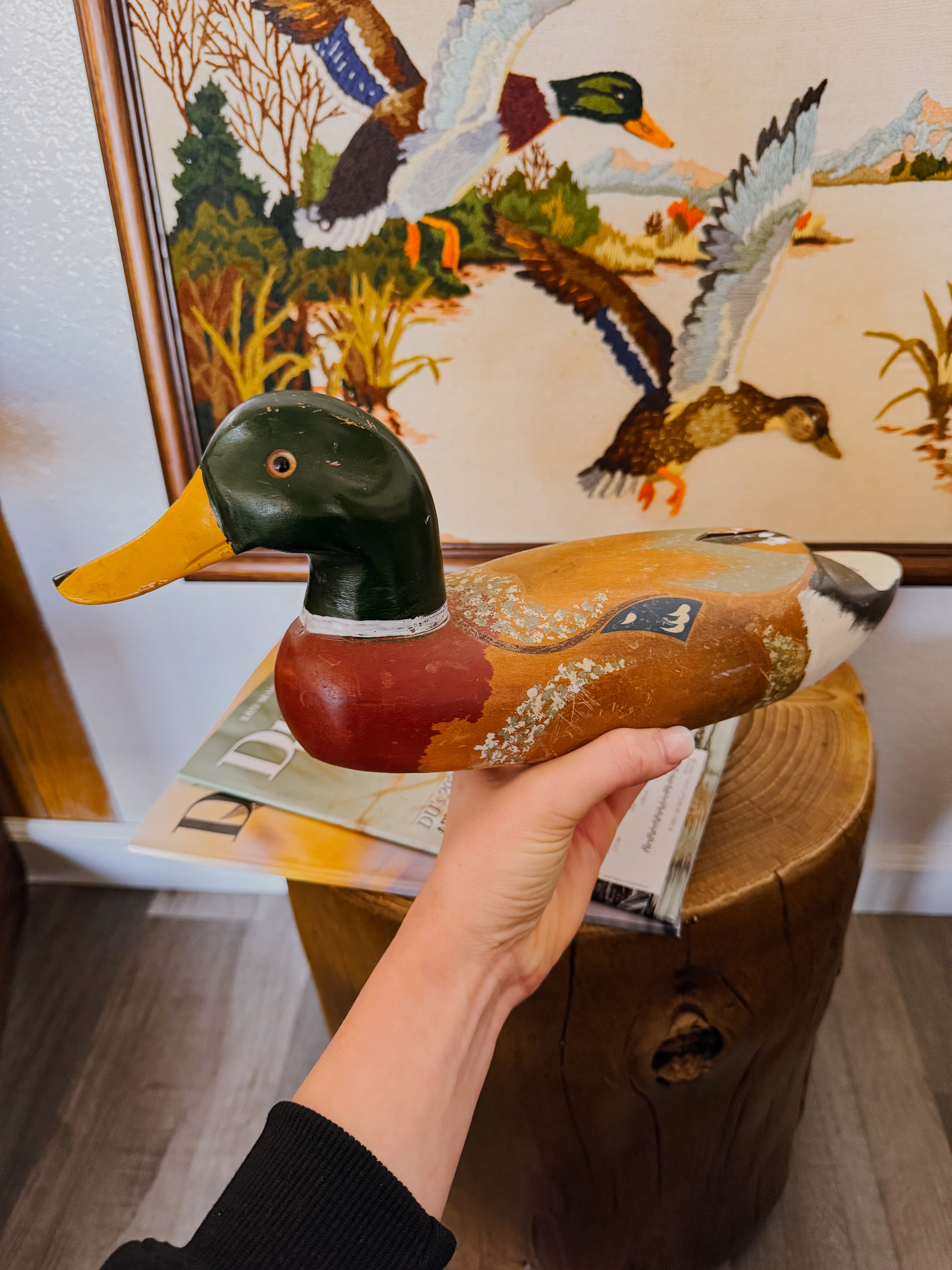Standing Mallard アンティーク O'DAY Vintage Drake Mallard Decoy – Outdoor Atttic