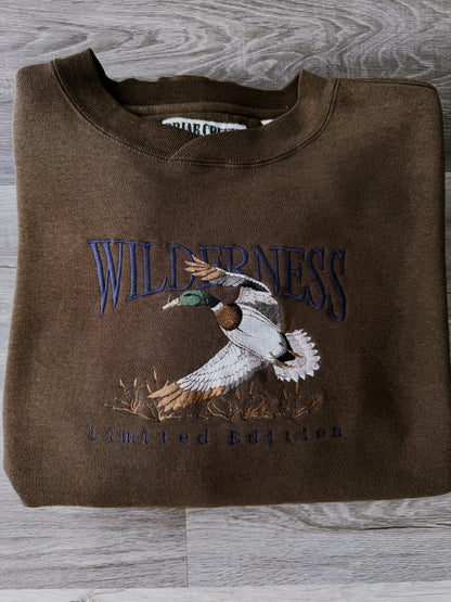 Rich Chocolate Mallard Wilderness Limited Edition Crewneck [Fit: Large]