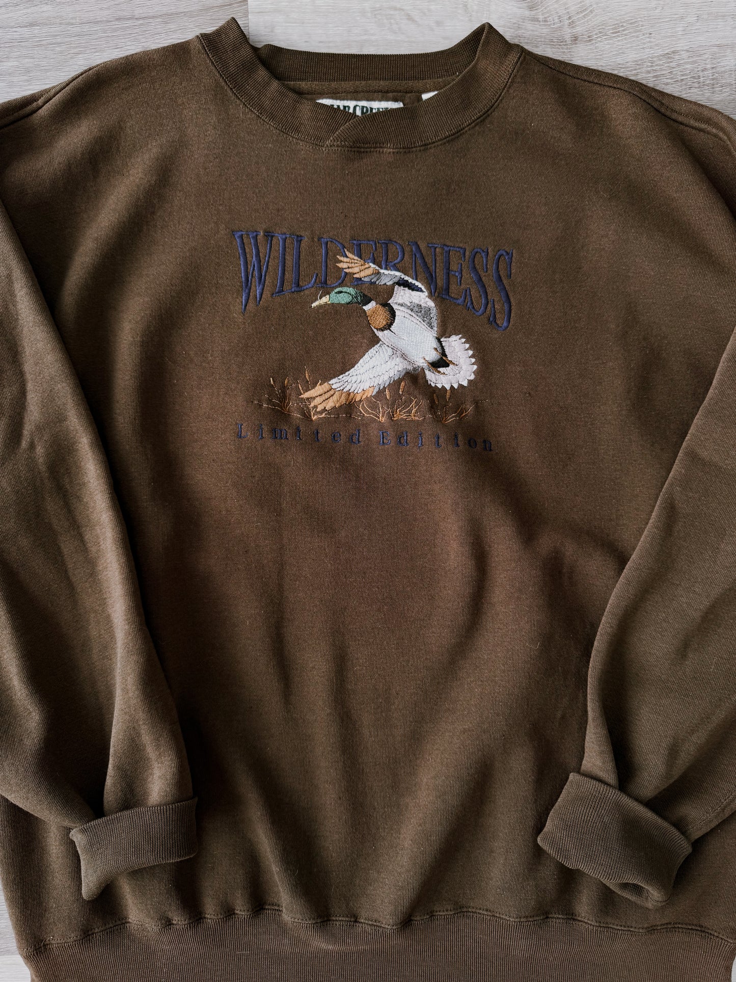 Rich Chocolate Mallard Wilderness Limited Edition Crewneck [Fit: Large]