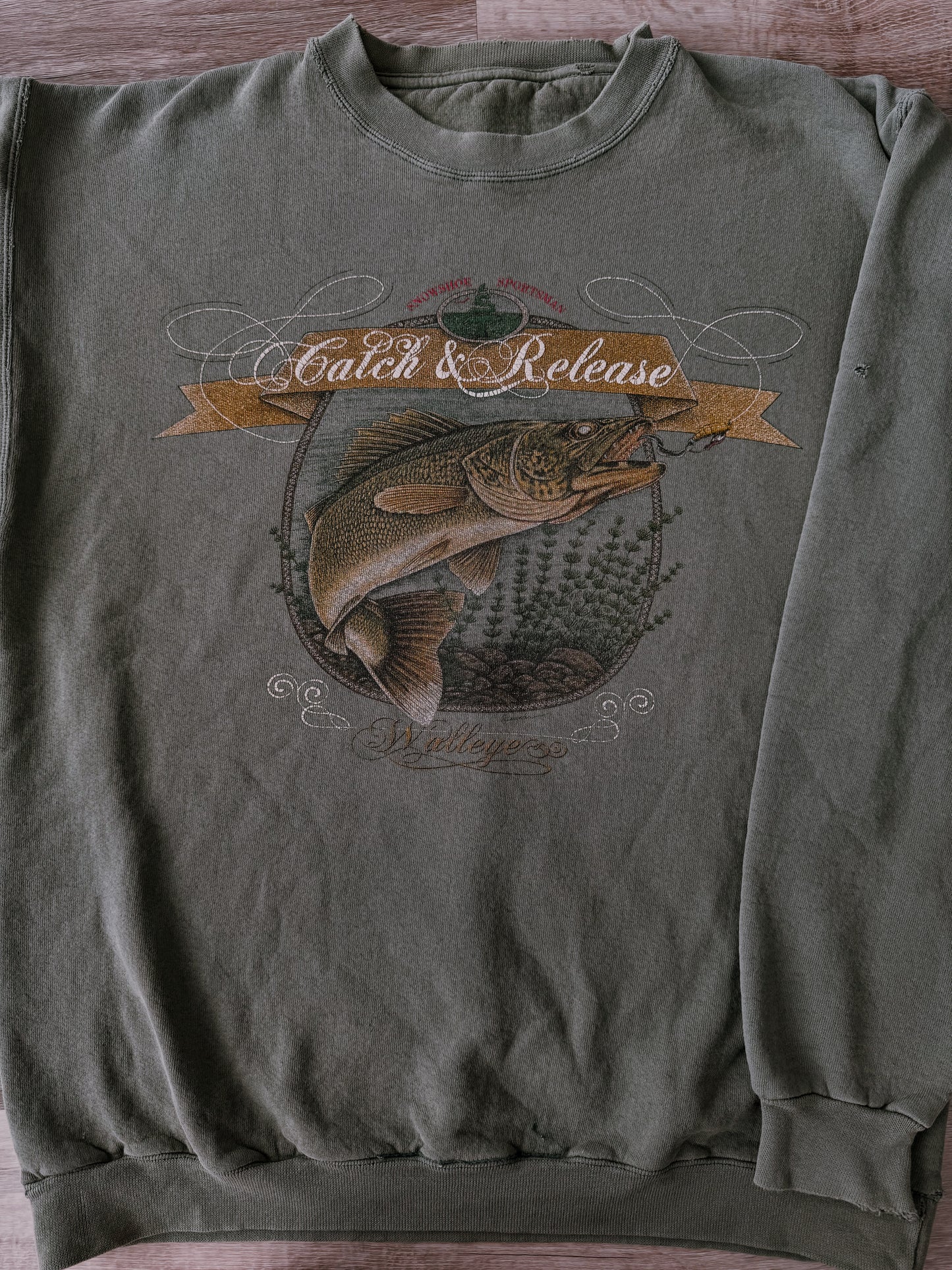 Catch and Release Walleye Crewneck [Fit: Large]