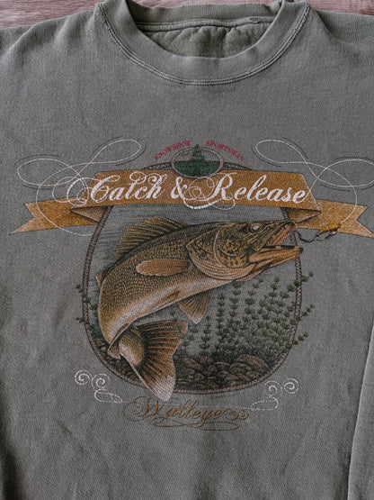 Catch and Release Walleye Crewneck [Fit: Large]