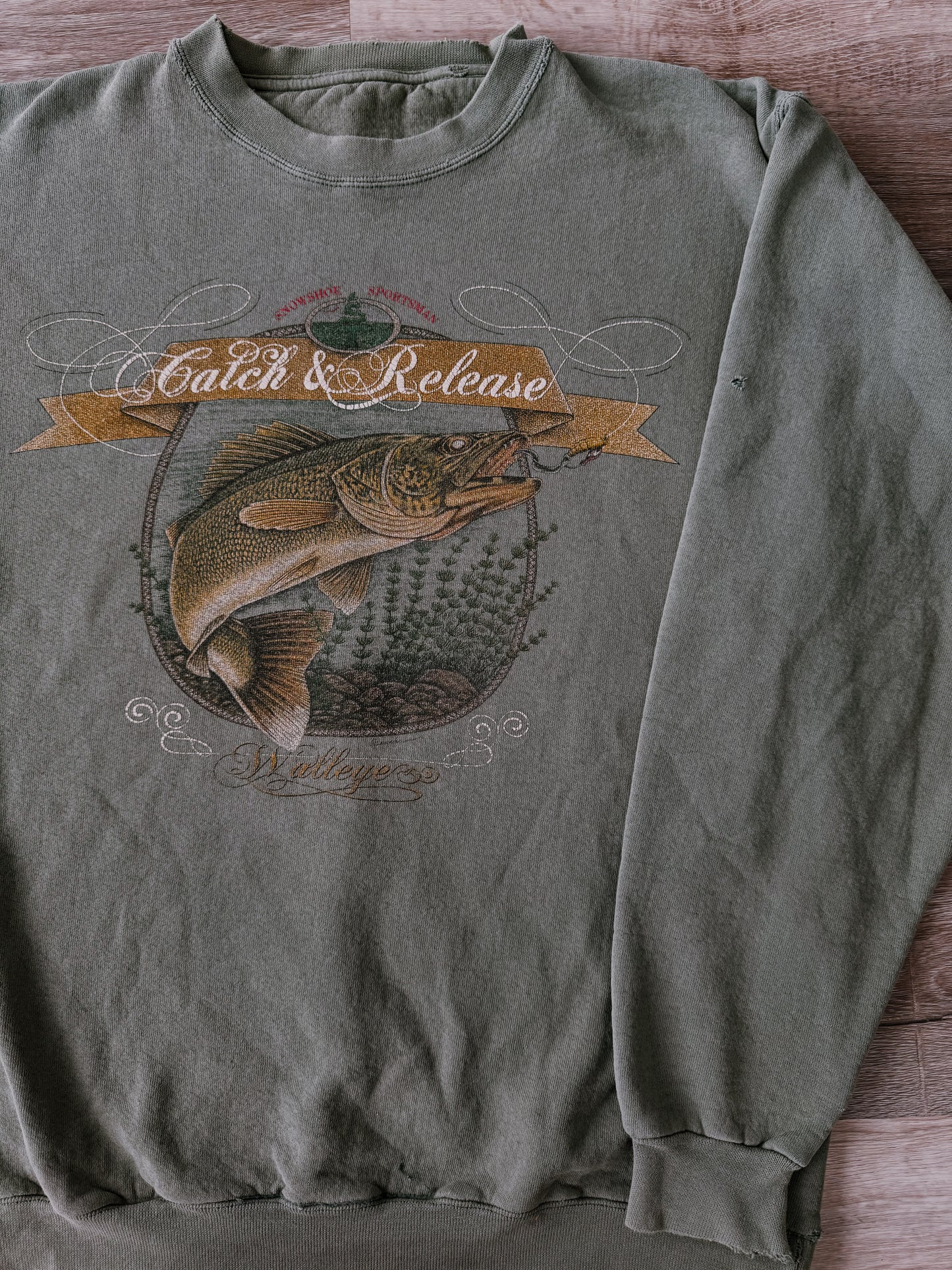 Catch and Release Walleye Crewneck [Fit: Large]