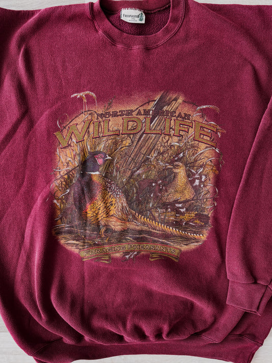 North American Wildlife Pheasant Crewneck [Fit: XXLarge]