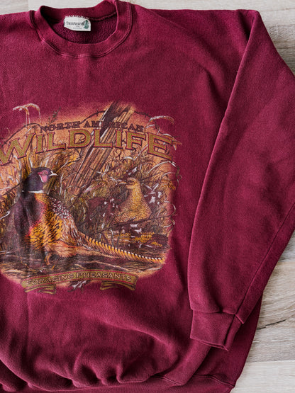 North American Wildlife Pheasant Crewneck [Fit: XXLarge]
